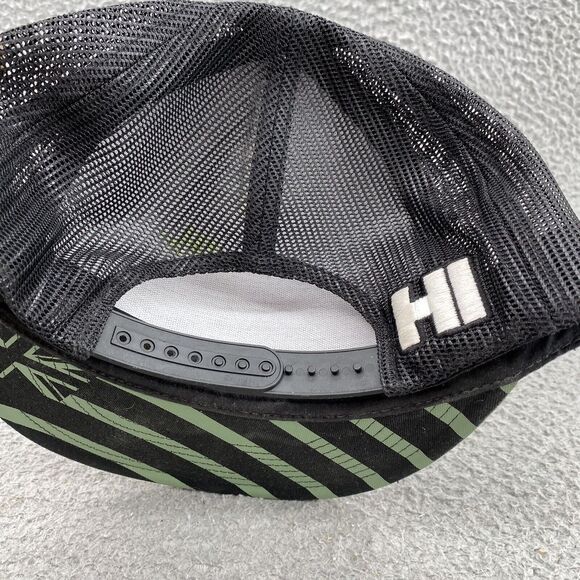 HAWAIIAN STYLE The Classics Hat Cap Snapback Black Trucker HI Flag Print Islands - Picture 8 of 9